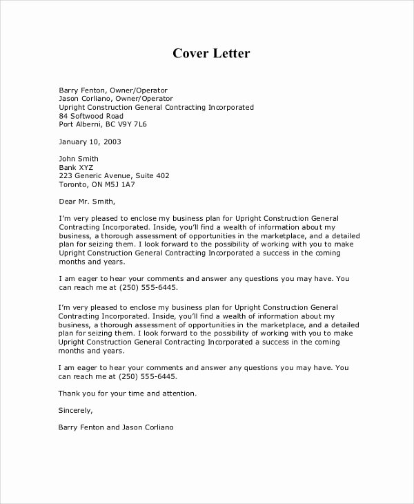 8 Sample Business Proposal Cover Letters – Pdf Word