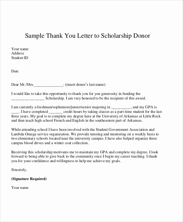8 Sample Donation Thank You Letter Free Sample Example