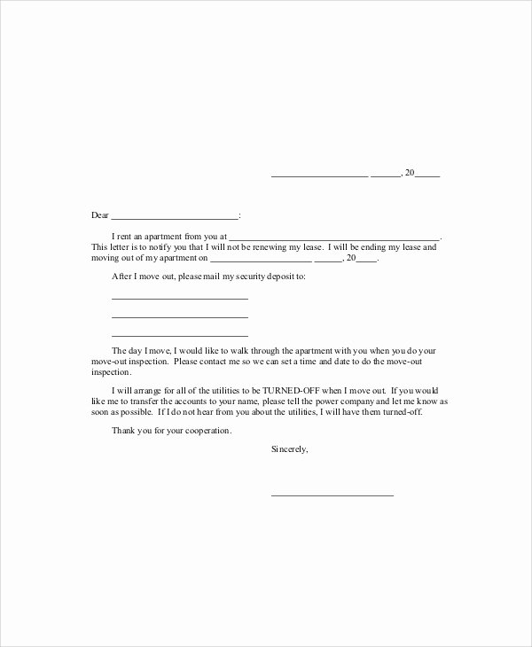 8 Sample Lease Termination Letters