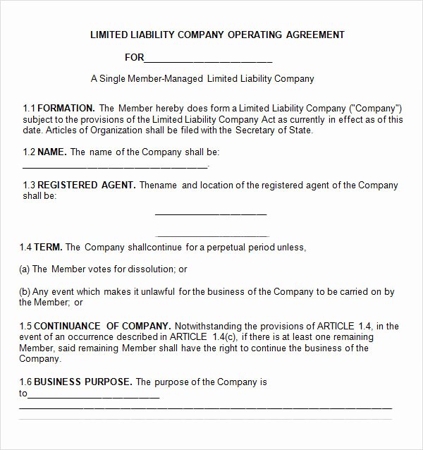 8 Sample Operating Agreement Templates to Download