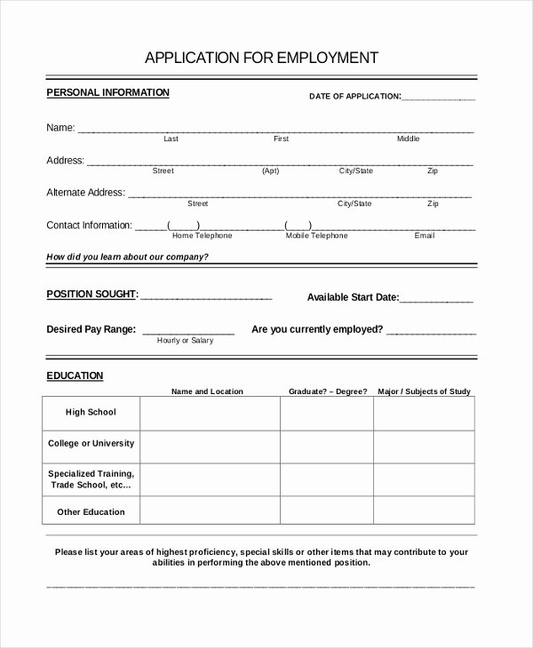 8 Sample Restaurant Application forms Sample Example
