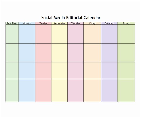 8 Sample social Media Calendar Templates to Download