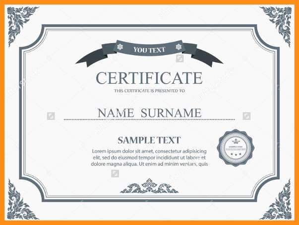 8 Template Certificate
