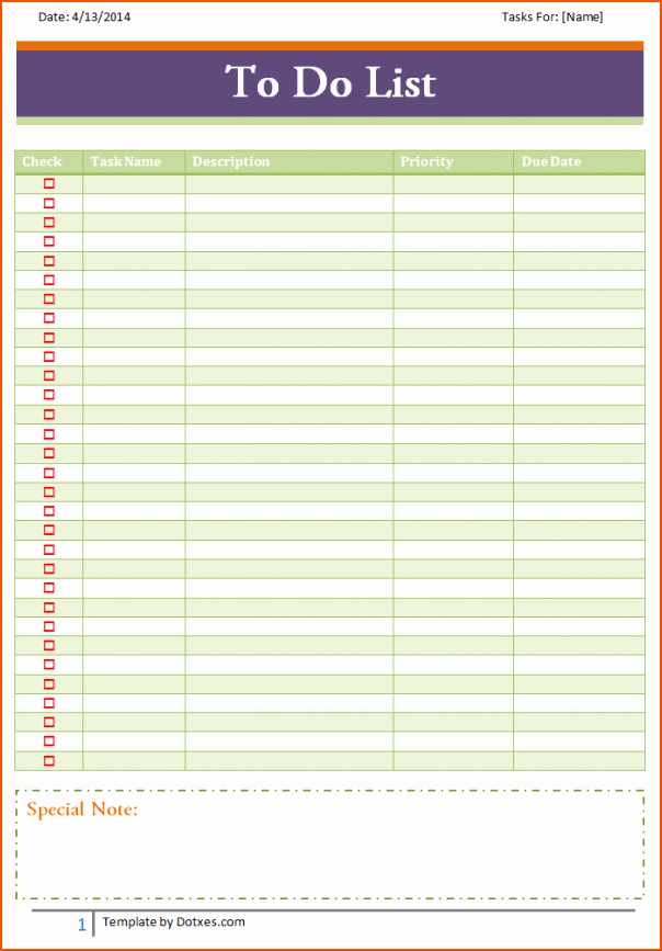 8 to Do List Template Word Bookletemplate