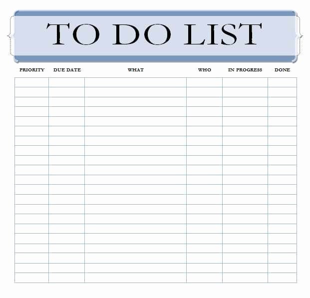 8 to Do List Templates Word Excel Pdf formats