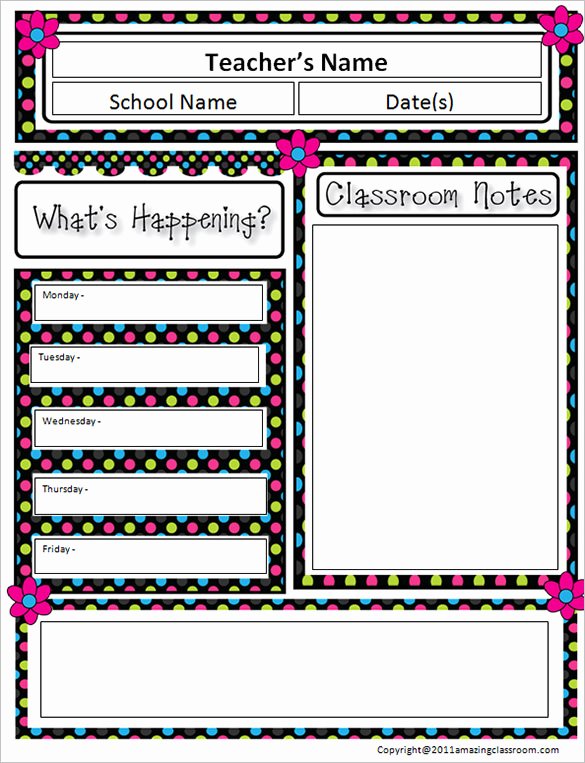 9 Awesome Classroom Newsletter Templates &amp; Designs