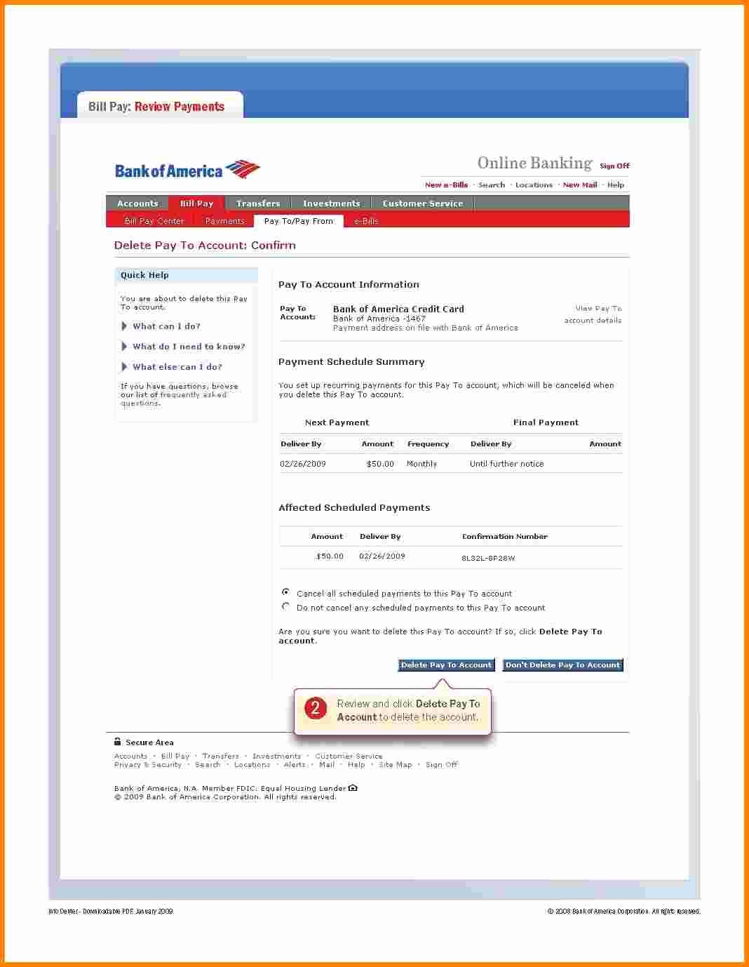 9 Bank Of America Bank Statement Template