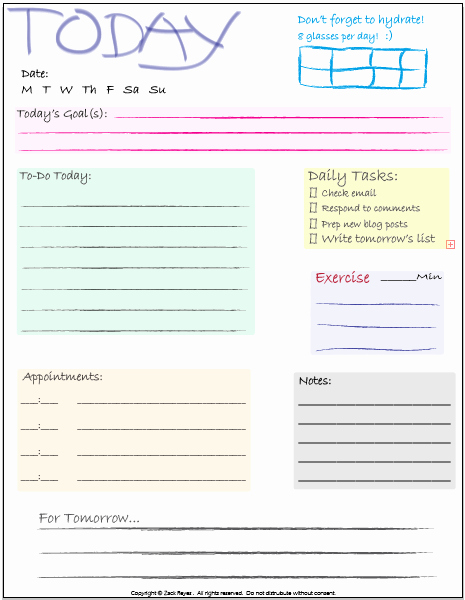 9 Best Of Daily Checklist Printable Printable