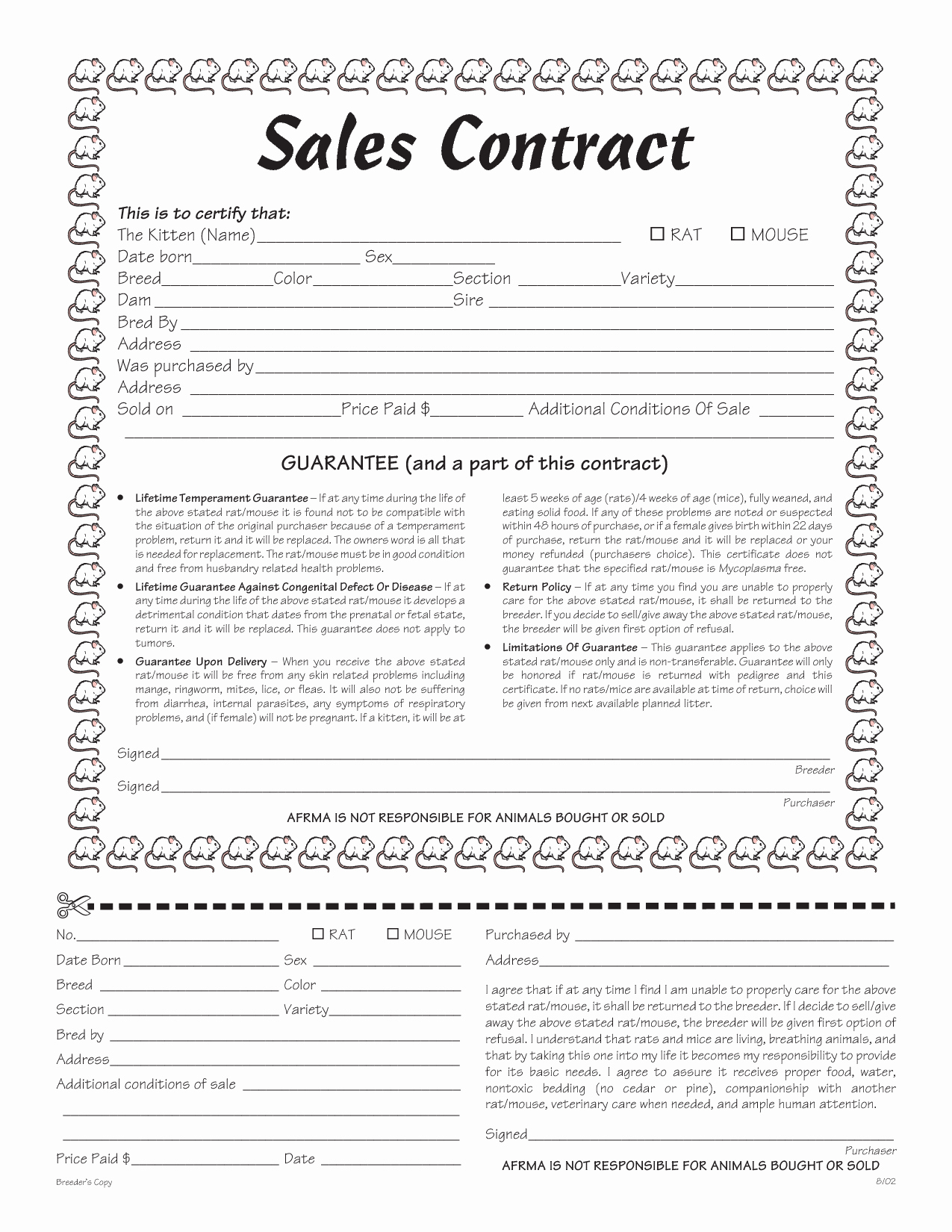 Equipment Purchase Agreement Template