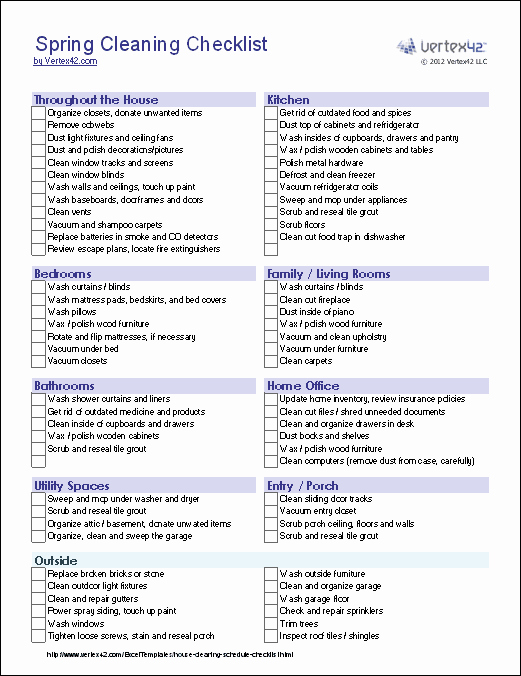 9 Best Of Fice Cleaning Checklist Free Printable