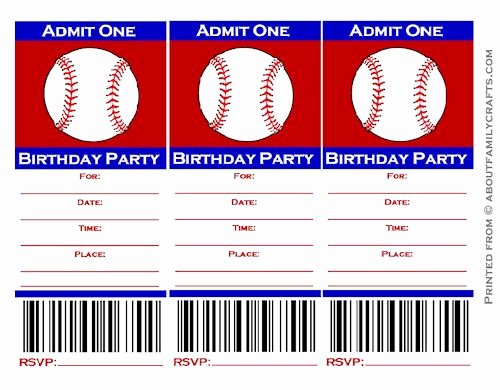 9 Best Of Free Baseball Printable Invitation