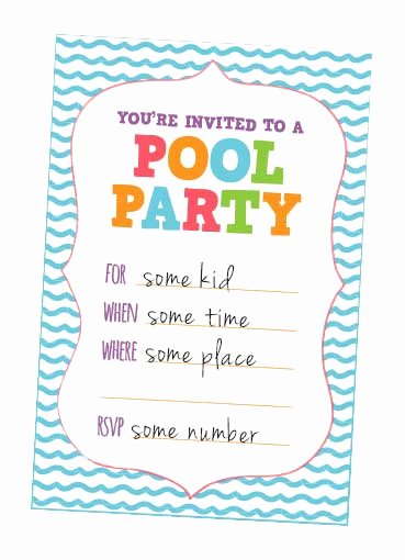 9 Best Of Kids Pool Party Free Printables Free