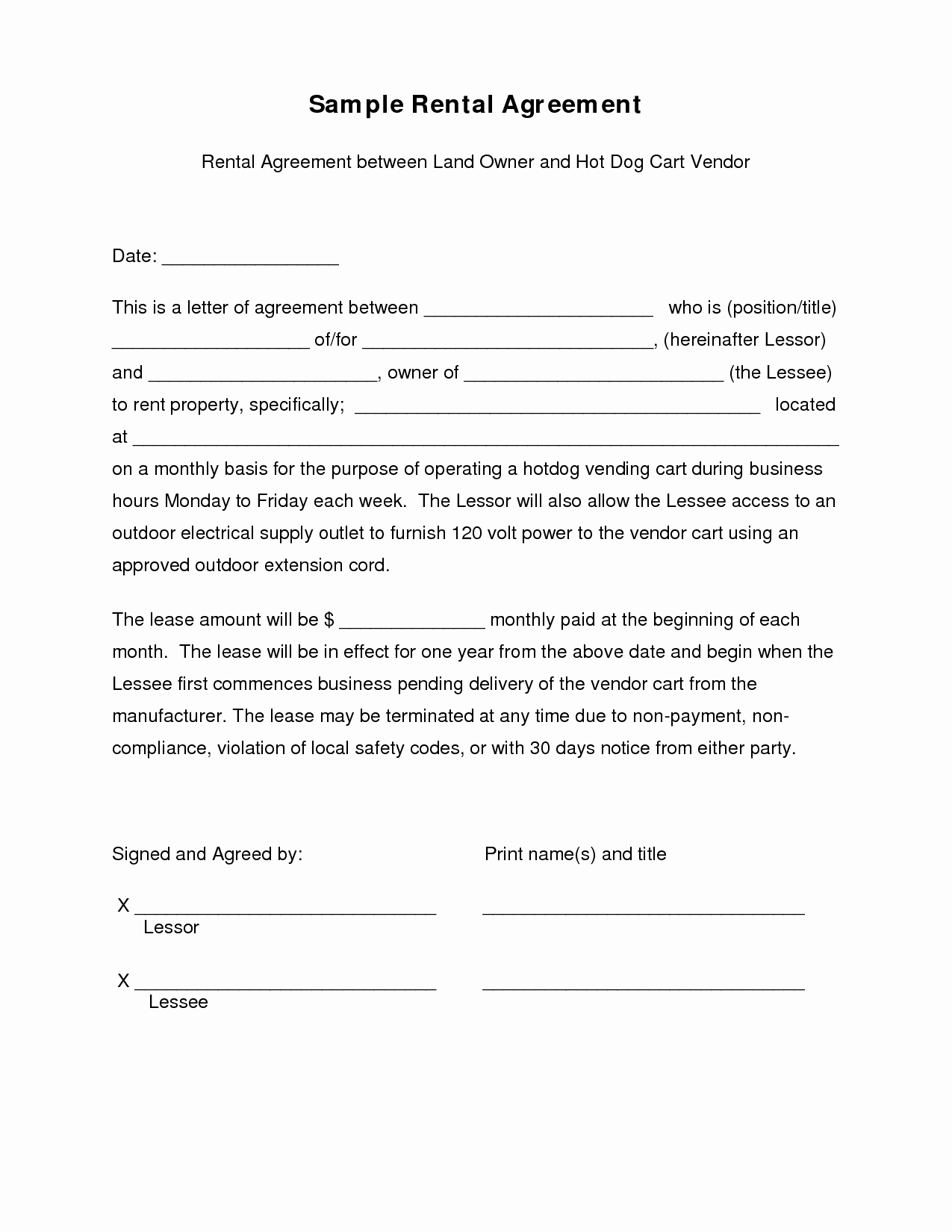 9 Best Of Simple Sample Contract Agreement Template