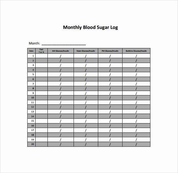 9 Blood Sugar Log Templates to Download