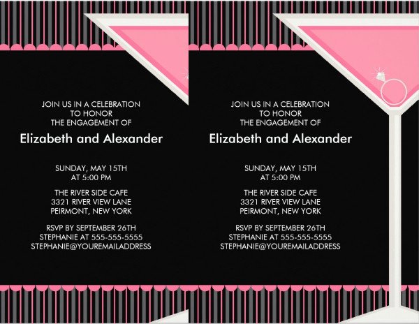 9 Cocktail Party Invitations Psd Eps or Ai format