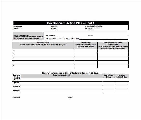 development plan template