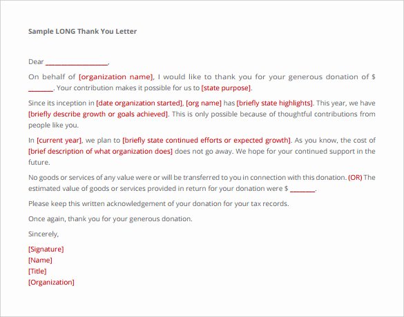 9 Donation Letter Templates – Free Sample Example format