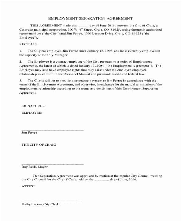 9 Employment Agreement form Samples Free Sample