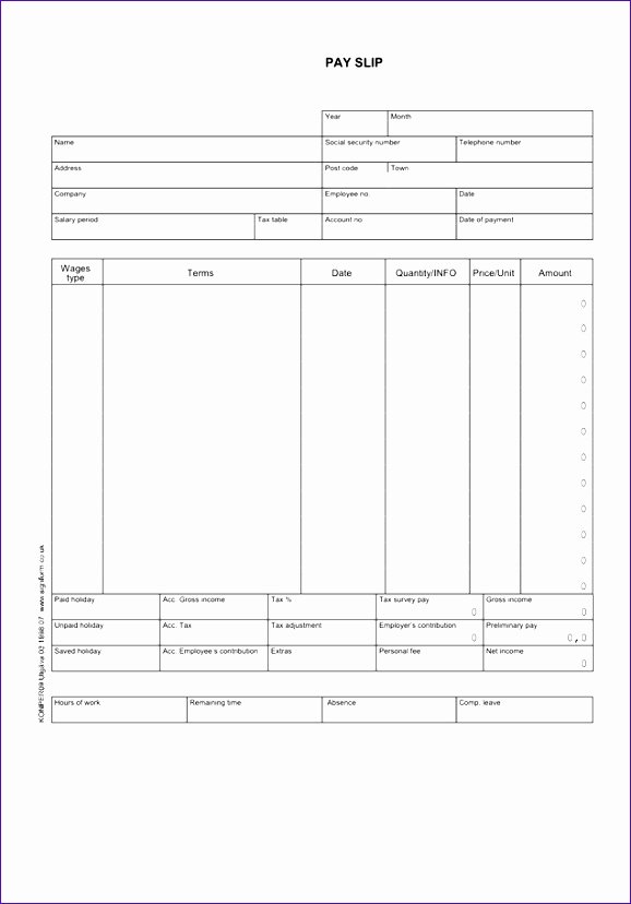 9 Free Paystub Template Excel Download Exceltemplates