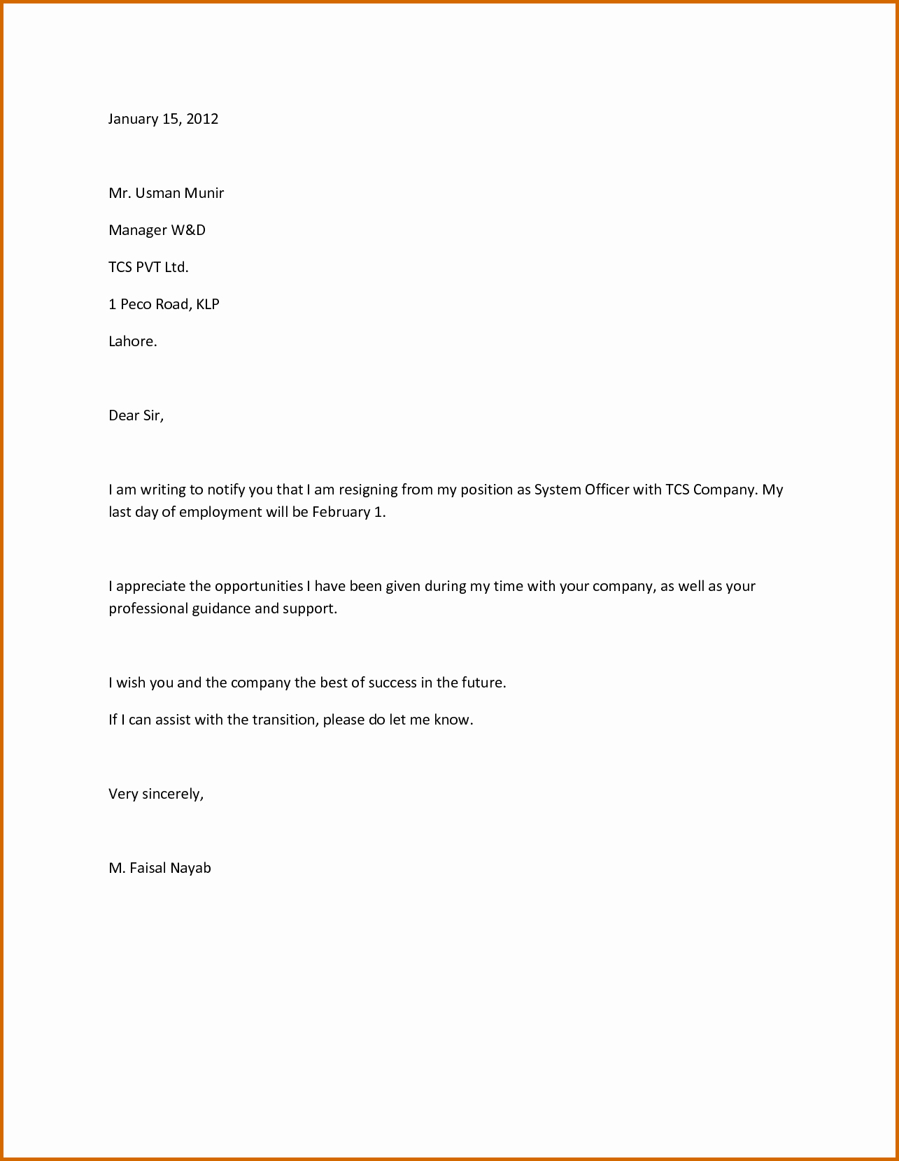 9 How to Make A Simple Resignation Letter
