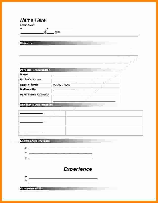 9 Job Application form Template Word