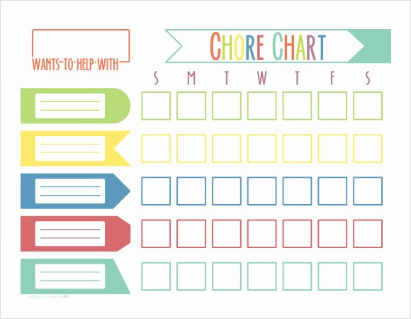 9 Kids Chore Chart Templates for Free Download