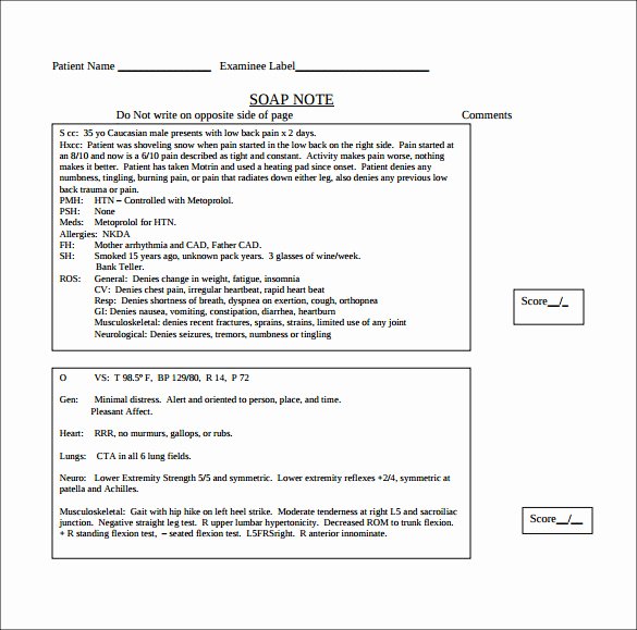 9 Medical Note Templates – Free Sample Example format
