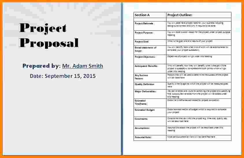 9 Microsoft Word Project Proposal Template