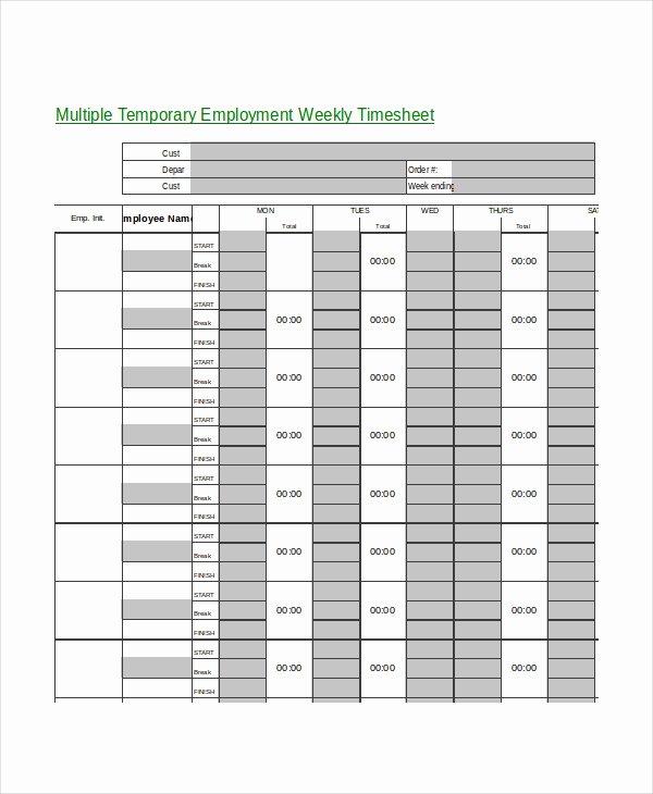 9 Printable Timesheet Templates Pages Word Docs