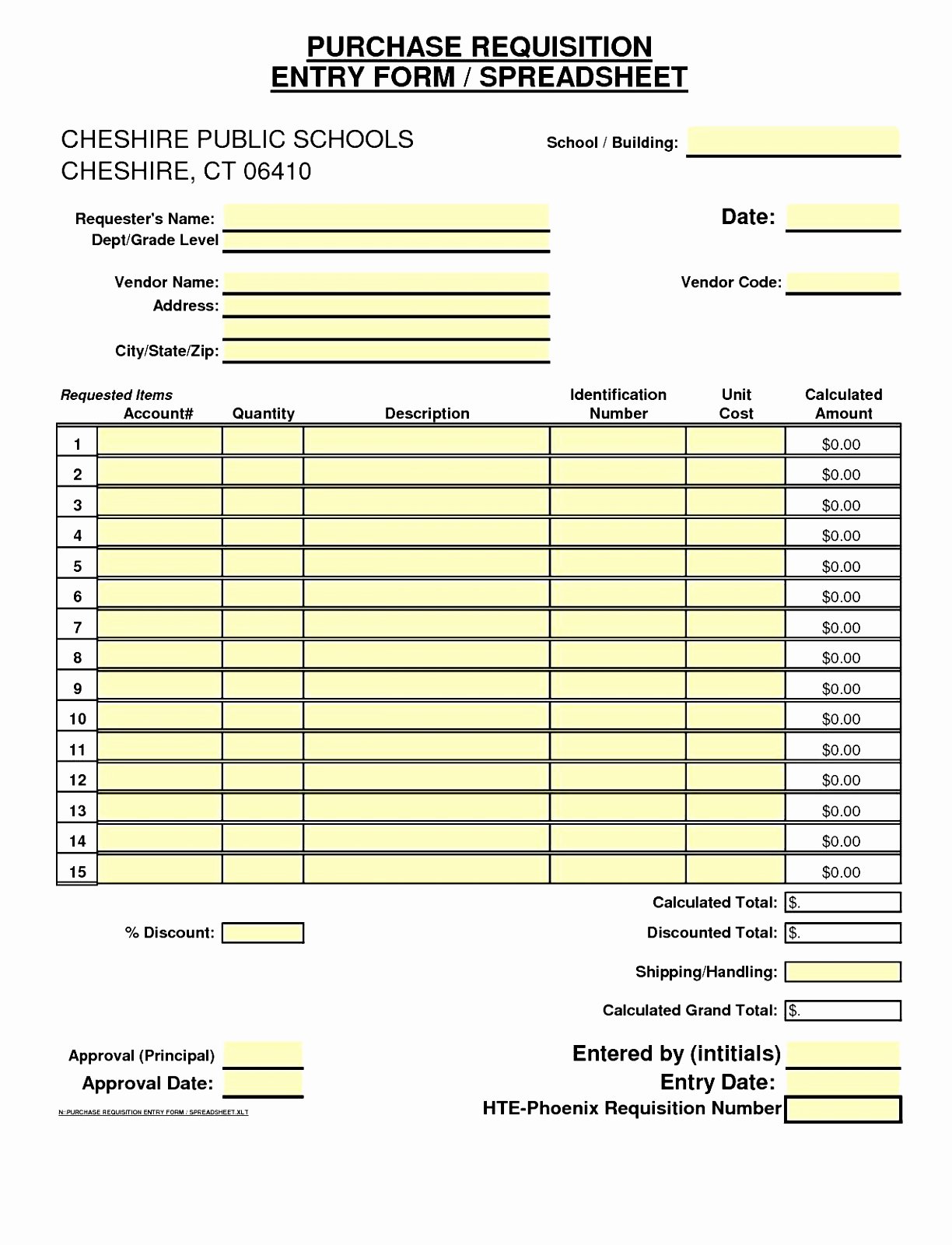 9 Purchase order Requisition Template Hraip