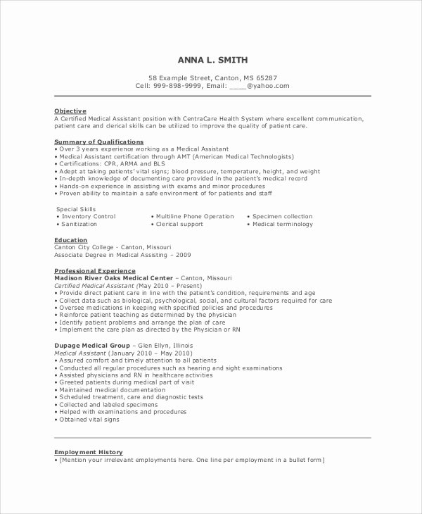 9 Resume Objective Samples Examples Templates