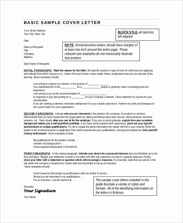 9 Sample Cover Letter for Resumes