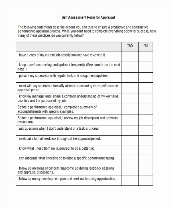 50-self-evaluation-examples-forms-questions-templatelab