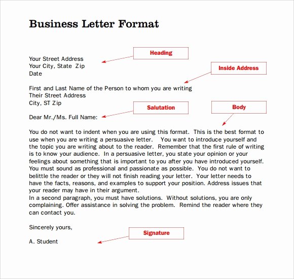 9 Standard Business Letter format Templates to Download