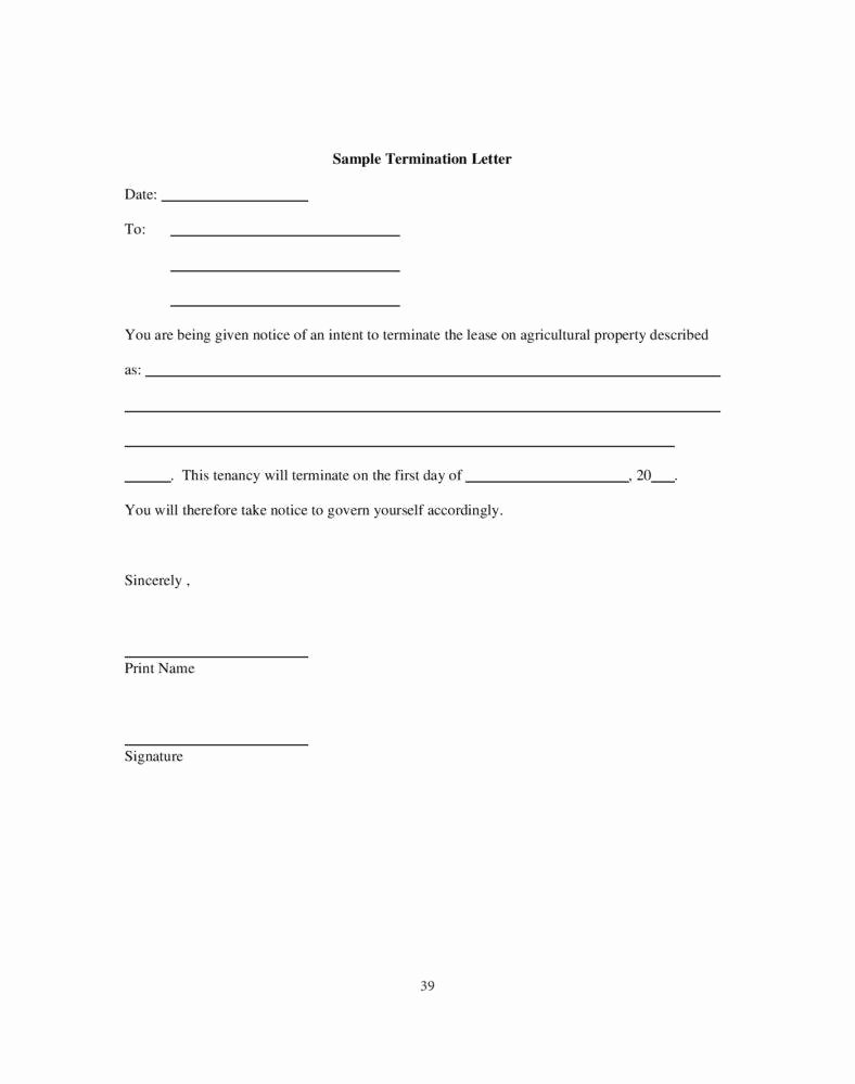 9 Tenancy Termination Letters Free Samples Examples