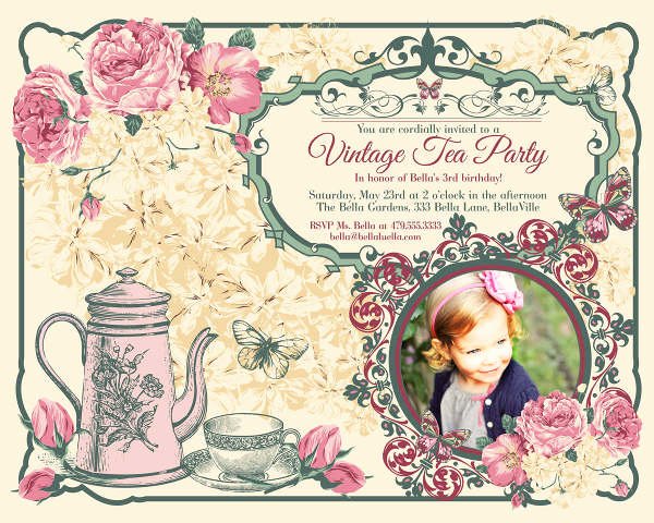 9 Vintage Invitation Templates Psd Eps Ai