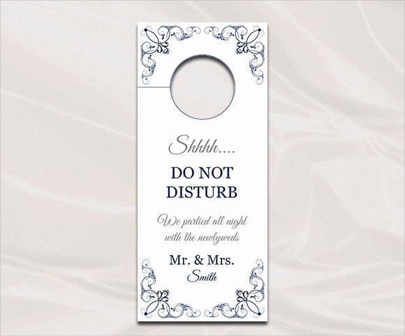 wedding door hanger template