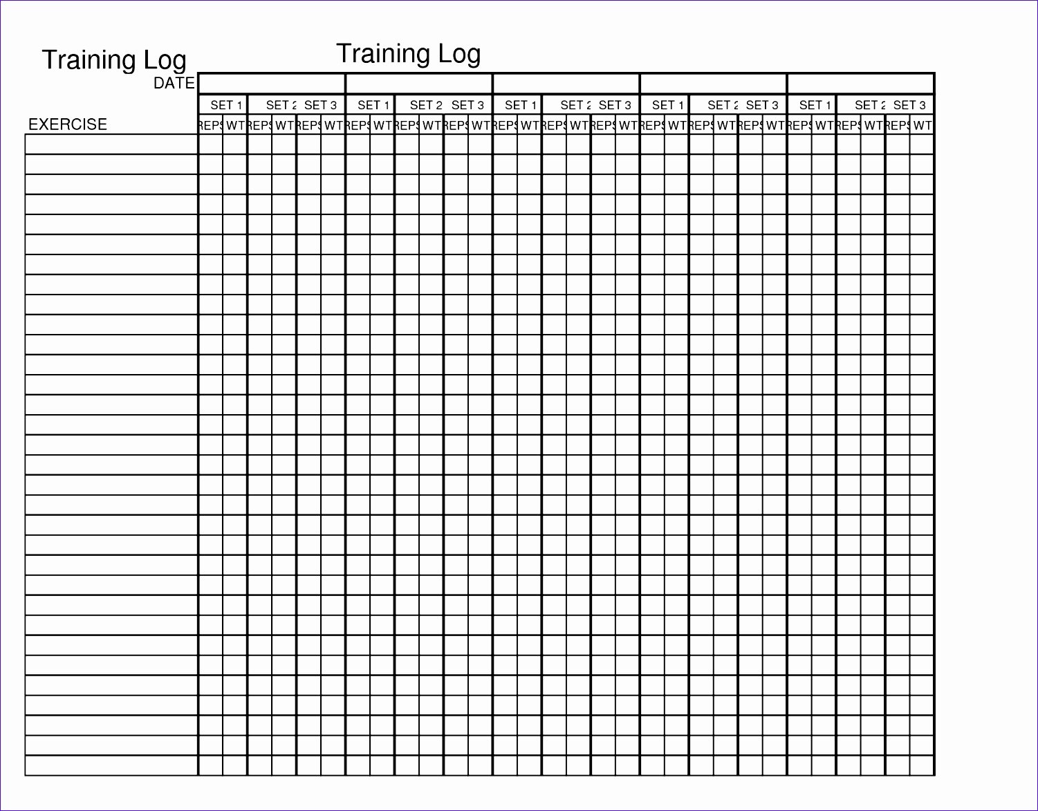 9 Workout Spreadsheet Excel Template Exceltemplates