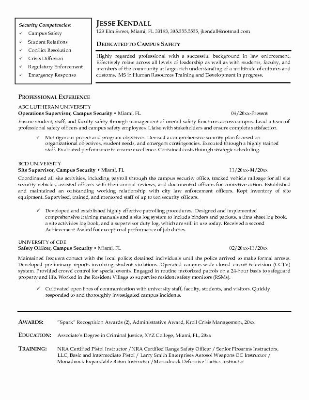 A Good Resume for Law Enforcement Job In Texas