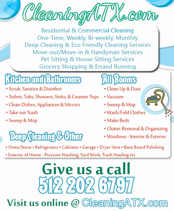 A House Cleaning Flyer by Mytechnique On Deviantart