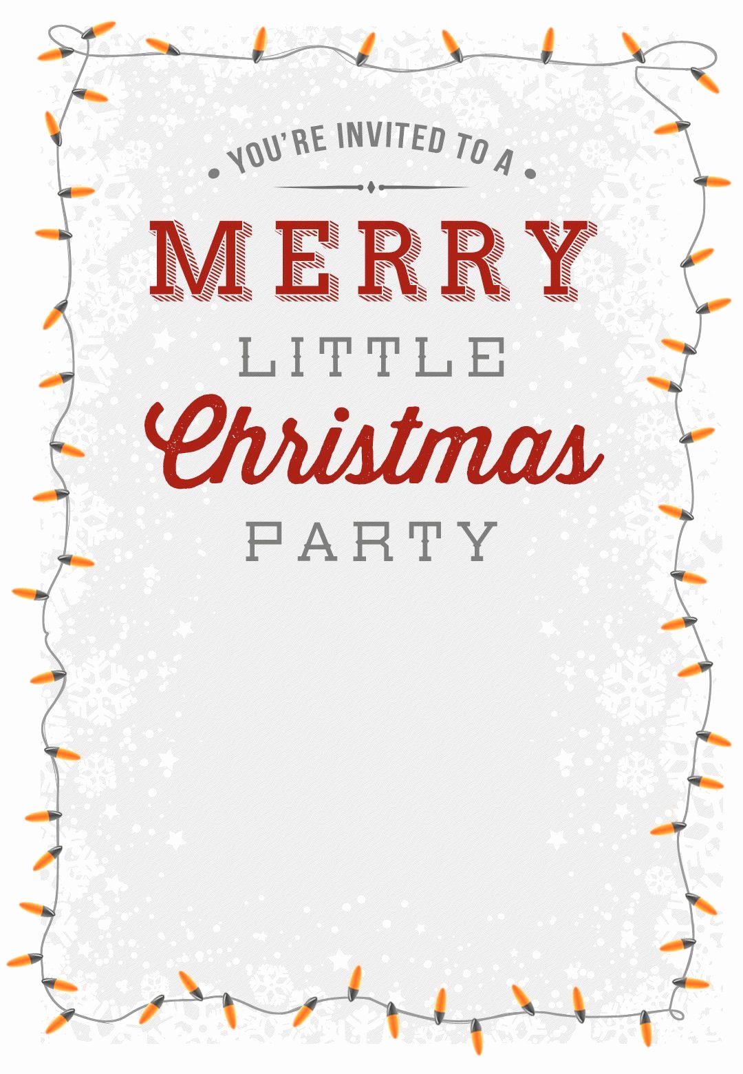 A Merry Little Party Free Printable Christmas Invitation