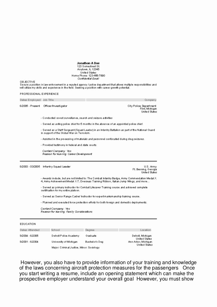 A Perfect Airline Job Resume Can Create Break Y154