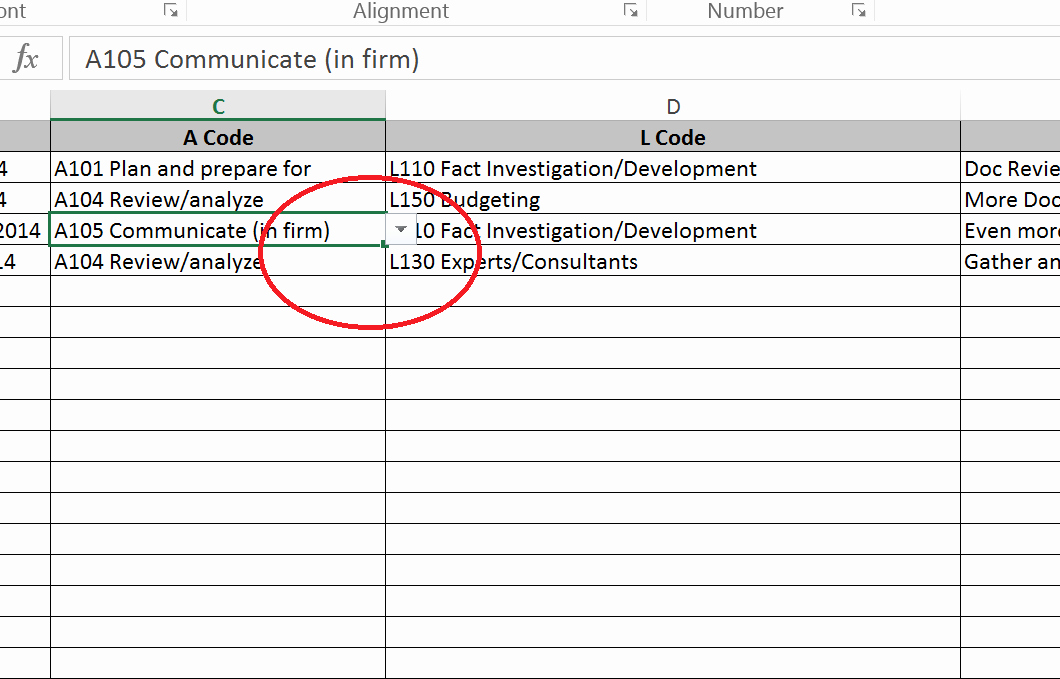 a pictoral walkthrough on how to use excel for law firm billing