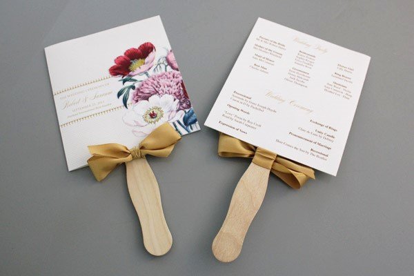 A Round Up Of Free Wedding Fan Programs B Lovely events