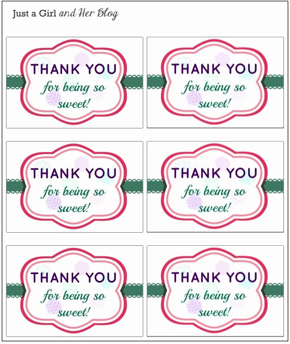 A Sweet and Simple Thank You Gift with Free Printable