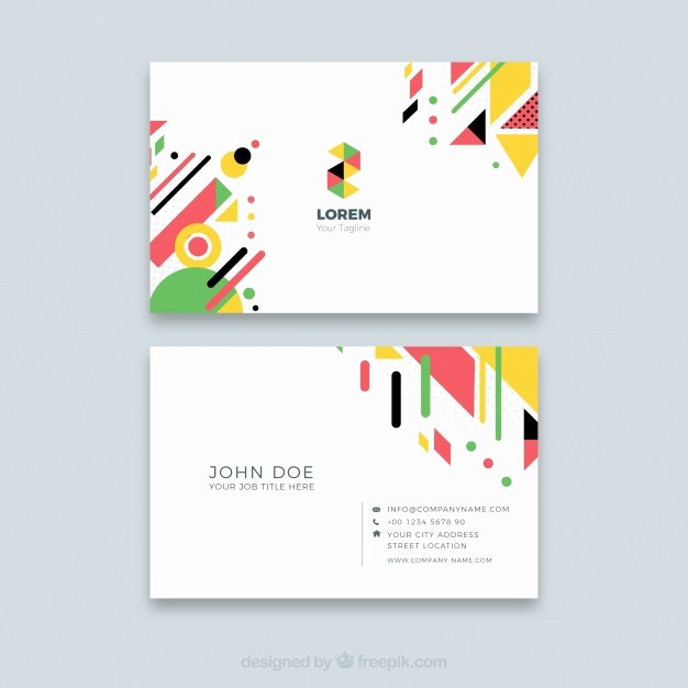 Abstract Business Card Template Vector