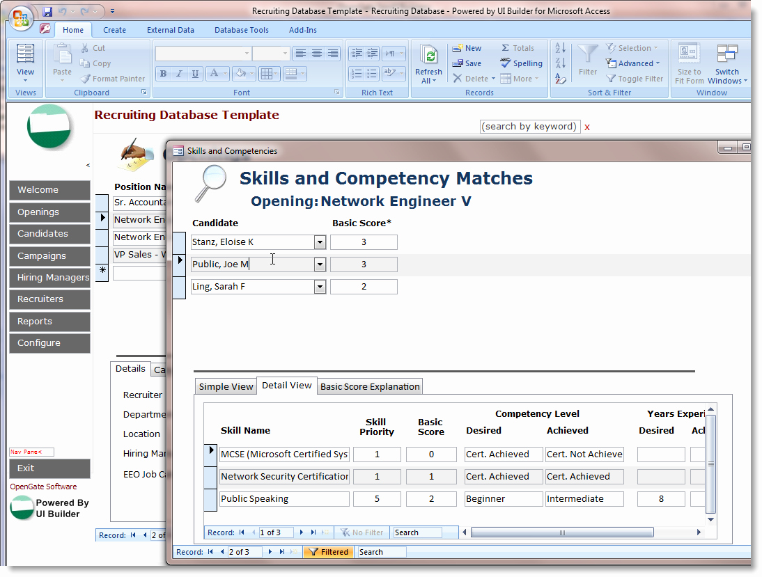 access database templates