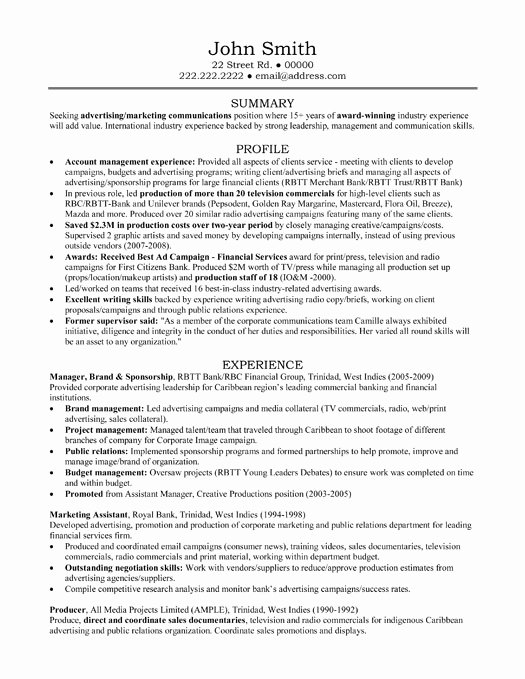 Account Manager Resume Sample &amp; Template