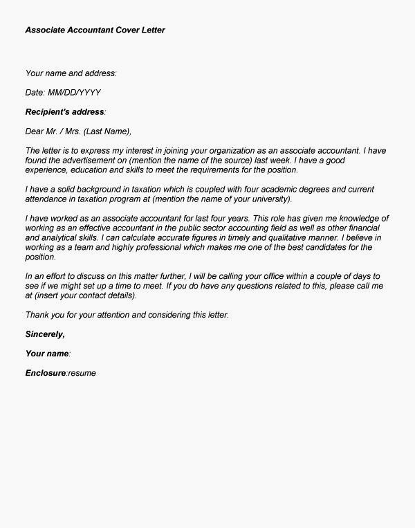 Accounting assistant Job Cover Letter Sample