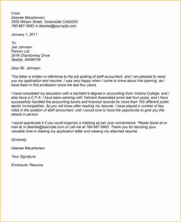 Accounting Cover Letter Examples Business Proposal